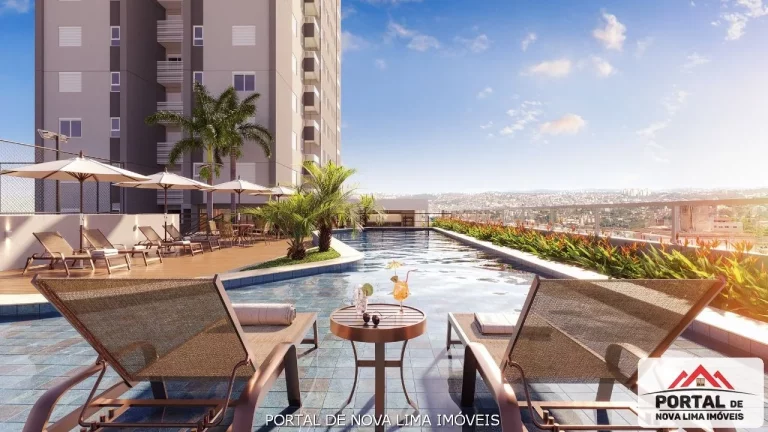 Apartamento de 3 quartos com área de lazer completa e cobertura a venda no Buritis. Vista definitiva. Localização privilegiada com vista definitiva