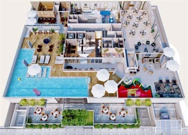Imagem APARTAMENTO COM 81.65 m² - FORTE - PRAIA GRANDE SP