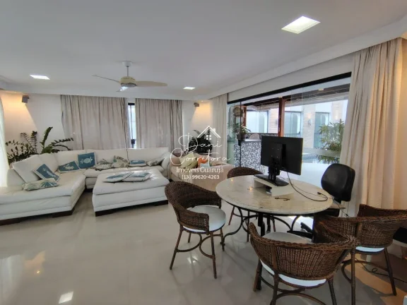 Imagem Magnífica Cobertura nas Pitangueiras, um dos pontos mais altos do Guarujá com 6 suites, 3 salas, 7 banheiros, 4 vagas, 684m²!