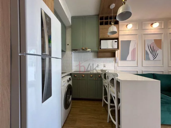 Imagem Apartamento studio mobiliado para alugar no Add Nova Berrini - Decorado