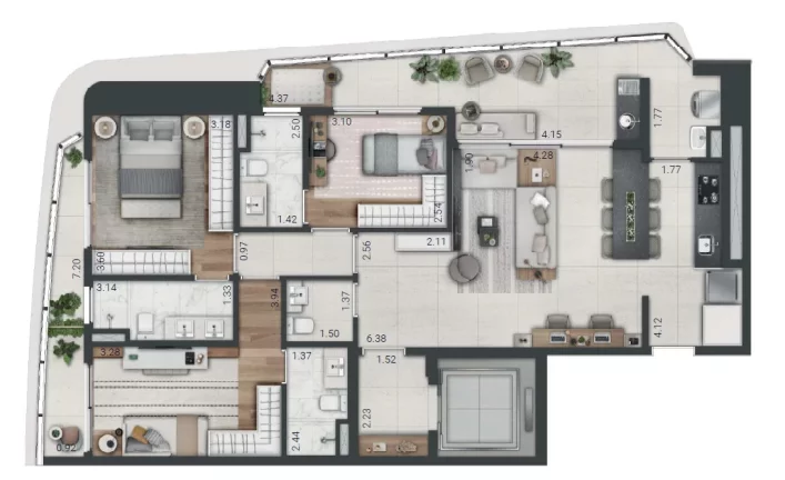 Imagem Apartamento em Real Parque - São Paulo SP
