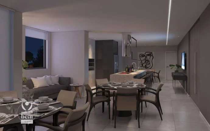Imagem Apartamento com 3 quartos (1 suíte), 101 m², 2 vagas por R$ 1.297.373,00 - Cabral - Curitiba/PR