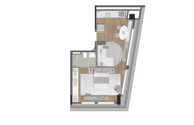 Imagem Imóvel com 1 Quarto à Venda, 34 m² em Itaim Bibi - São Paulo