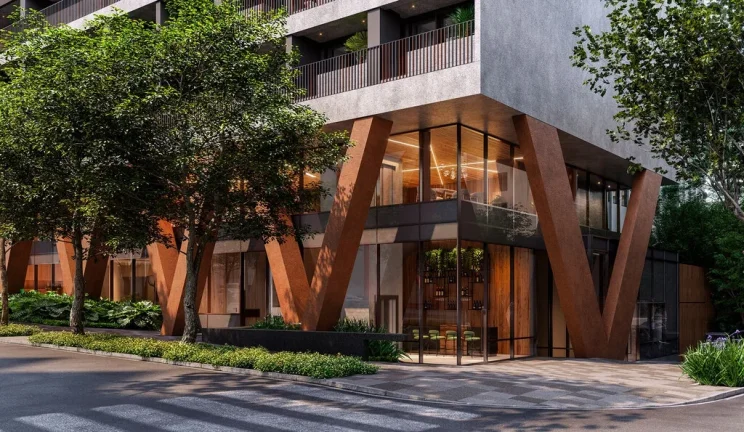 Imagem Uapé é um projeto com influências modernistas, que flutua na rua que leva o nome de um rio: Pará...