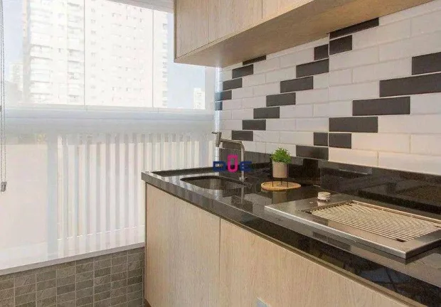 Imagem Apartamento com 1 dormitório à venda, 54 m² por R$ 745.000 - Boqueirão - Santos/SP