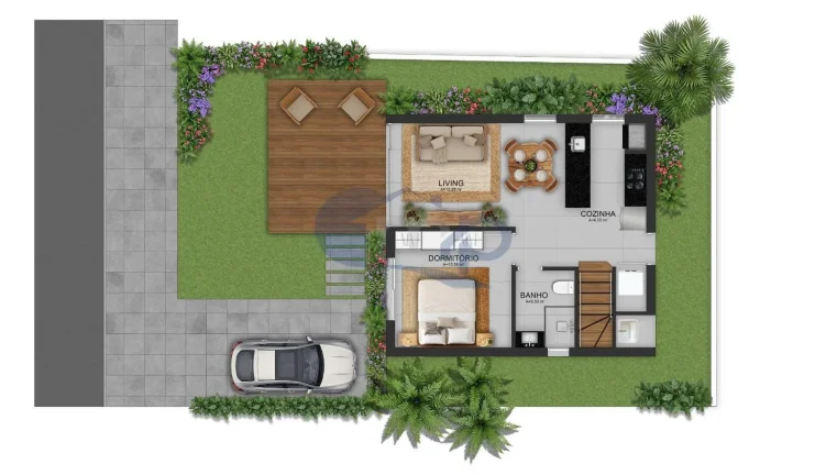 Imagem Casa a venda com 2 dormitorios no centro de Passo de Torres/SC