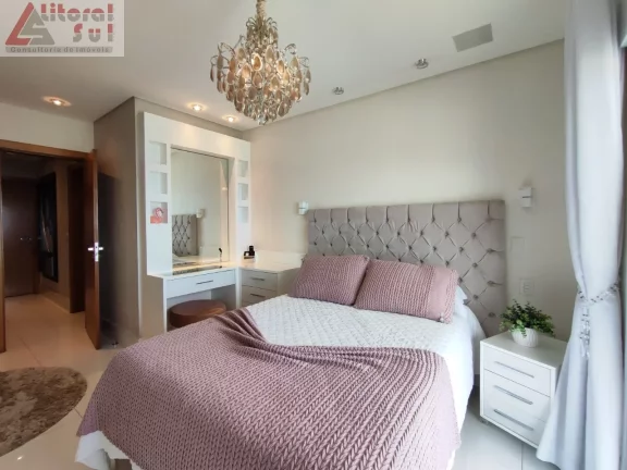 Imagem Apartamento de Luxo à Venda em Praia Grande-SP, 3 Quartos, 3 Suítes, 1 Sala, 3 Vagas de Garagem, 250m² no Canto do Forte!