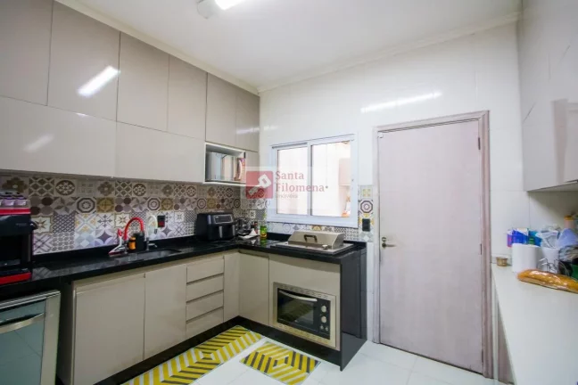 Imagem Sobrado para Venda em Santo André, Vila Linda, 3 dormitórios, 3 suítes, 4 banheiros, 2 vagas