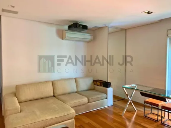 Imagem Apartamento de luxo no Itaim Bibi, São Paulo-SP: 3 quartos, 3 suítes, 3 salas, 5 banheiros, 4 vagas de garagem, 261m² de área.