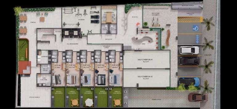 Imagem Flat com 1 dormitório à venda, 26 m² por R$ 406.802,35 - Tambaú - João Pessoa/PB