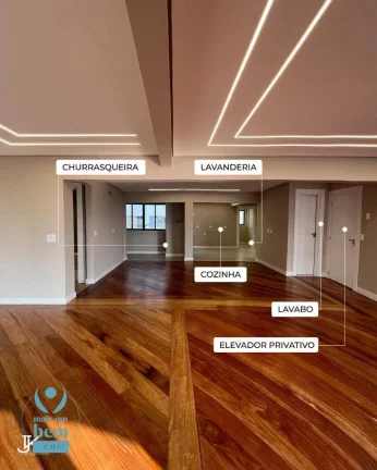 Imagem Apartamento com 3 quartos sendo 2 suítes à venda, 193 m² por R$ 1.790.000 - Água Verde - Curitiba/PR