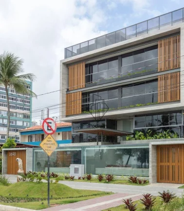 Imagem Apartamentos térreo com área privativa e jacuzzi a beira mar da praia do Cabo Branco - AP0500