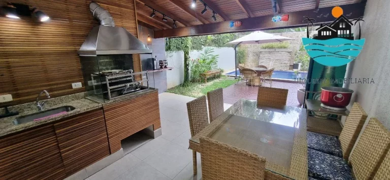 Imagem Casa Aluguel Juquehy com, 4 dormitórios, 3 suítes, acomodação para 10-12 pessoas e a 150m da praia | Juquehy Imobiliária