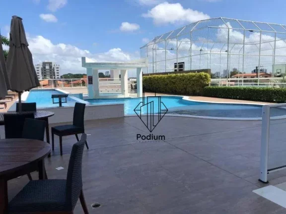 Imagem Apartamento com varanda/sacada gourmet, móveis projetados e vista para o mar em condomínio club no Altiplano Cabo Branco -AP2748.