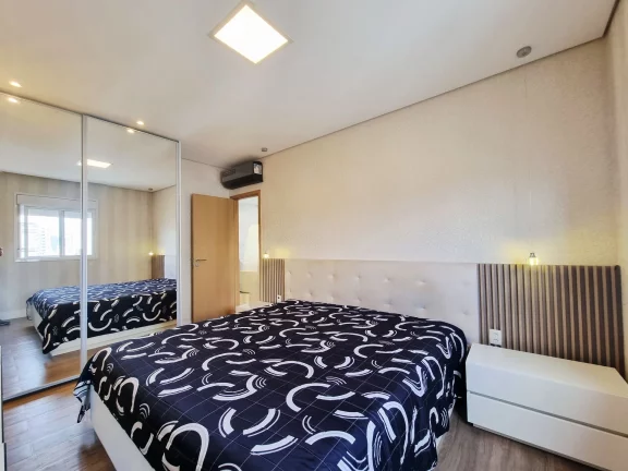 Imagem Apartamento em andar alto com 3 suítes e vista livre a venda no boqueirão em Santos
