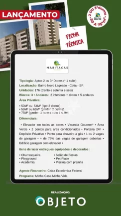 Imagem Apartamentos de 02 e 03 Dorms com Varanda Gourmet - Cotia-SP
