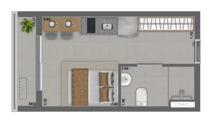 Imagem Lançamento de Apartamentos studios e 1 dormitório na Vila Mariana