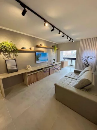 Imagem Apartamento com 3 dormitórios à venda, 105 m² por R$ 855.000,00 - Guilhermina - Praia Grande/SP