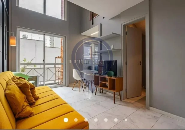 Imagem Studio de Luxo no Paraíso: 1 quarto, 1 suíte, 1 sala, 2 banheiros, 1 vaga - São Paulo-SP.