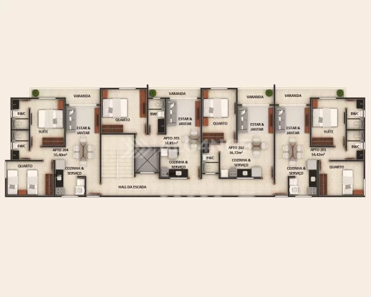 Imagem Apto - 2 Quartos - 1 Suíte - 54m² - Manaíra, João Pessoa/PB