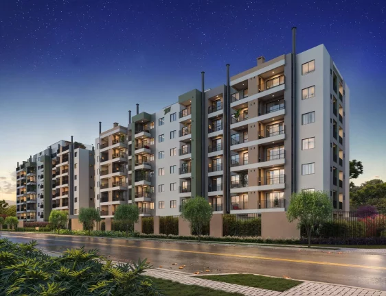 Imagem Apartamentos à venda em Curitiba, gardem, studio, 01 quarto e 02 quartos - Bairro Cajuru - Curitiba-PR