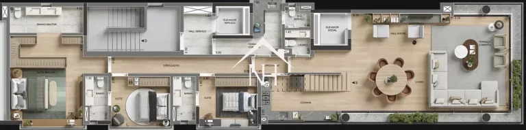 Imagem Duplex ao lado do Parque Ibirapuera de 374m c/ hall privativo,3 suítes,4 vagas, terraços, lounge, Piscina privativo, academia, brinquedoteca, deck