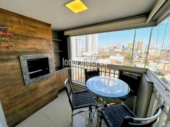 Imagem Apartamento mobiliado no Centro de Cambé com 95m², 3 quartos (1 suíte), sacada com churrasqueira, piscina, salão de festas e baixo condomínio!