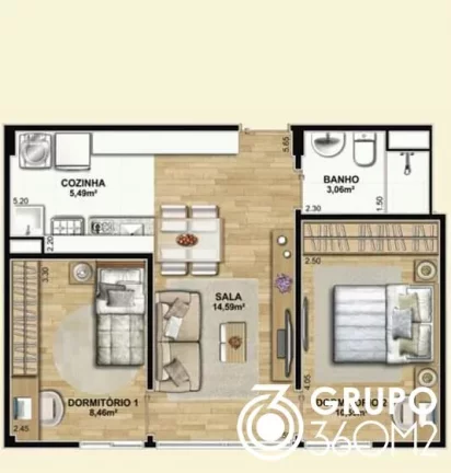Imagem Apartamento para Venda em Santo André / SP no bairro Jardim Jamaica