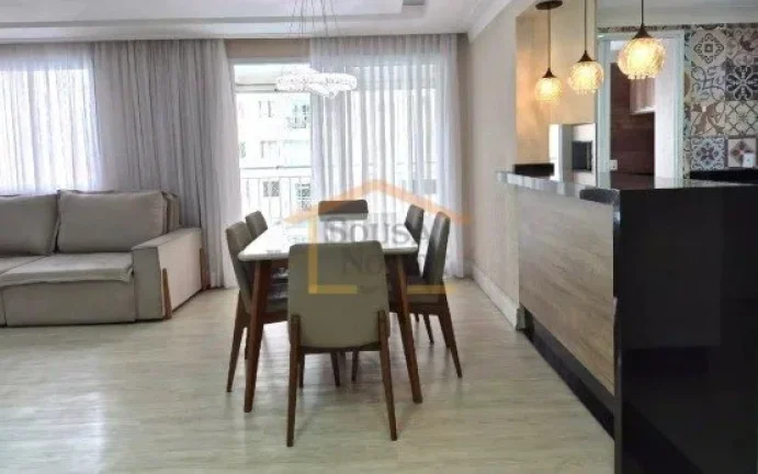 Imagem Apartamento com 114 m² de área útil, composto por 3 dormitórios, sendo 1 suíte com closet, sala...
