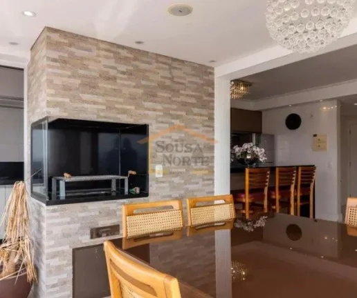 Imagem Apartamento de 105m², com 3 dormitórios, sendo 1 suite, sala integrada à cozinha e varanda gourme...