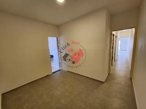 Imagem Casa Térrea Nova sem uso , Prox a praia ,3 dorms c suite , quintal e churrasq , piscina , 2 vagas bairro Gaivota, Itanhaem
