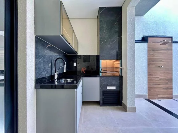 Imagem Casa moderna com 3 dormitórios à venda, 105 m² por R$ 960.000 - Condomínio Jardins do Império - Indaiatuba/SP