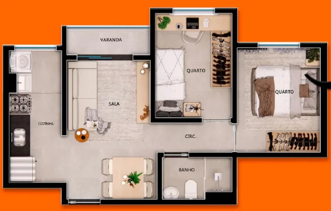 Imagem APARTAMENTO RESIDENCIAL em Rio de Janeiro - RJ, Rocha