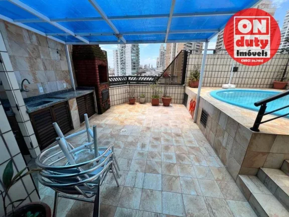Imagem Cobertura para alugar, 255 m² por R$ 10.000,00/mês - Pompéia - Santos/SP