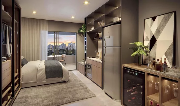 Imagem Studio à venda em São Paulo, Freguesia do Ó, com 1 quarto, 25,09m2 Imagem Studio à venda em São Paulo, Freguesia do Ó, com 1 quarto, 25,09m2