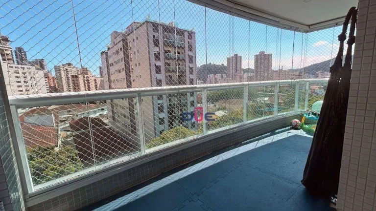 Imagem Apartamento com 3 dormitórios à venda, 104 m² por R$ 1.550.000 - Gonzaga - Santos/SP