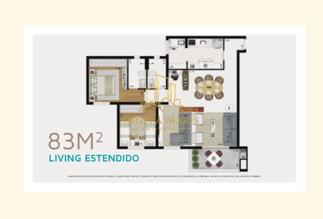 Imagem Apartamento 3 dormitórios ( 1 suíte), 2 vagas, Floradas Arboville, Jacareí.