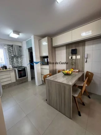 Imagem Lindo Apartamento para Venda, com 128m², 3 suítes, 3 vagas, Varanda Gourmet, Centro de Santo André