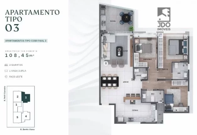 Imagem Apartamento a Venda no bairro Água Verde - Curitiba, PR