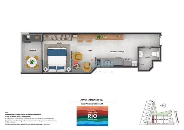 Imagem Apartamento à venda 1 Quarto 35.98M Centro Rio de Janeiro - RJ | Cores do Rio - Residencial Imagem Apartamento à venda 1 Quarto 35.98M Centro Rio de Janeiro - RJ | Cores do Rio - Residencial