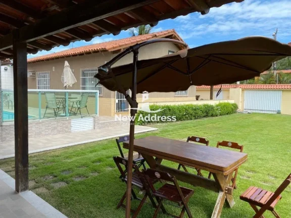 Imagem Casa montada, com área gourmet, piscina e campo, à venda em Setiba - Guarapari