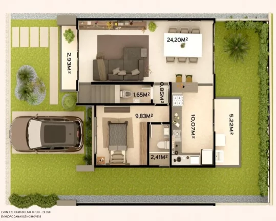 Imagem Casa a venda lançamento em Abrantes Camaçari