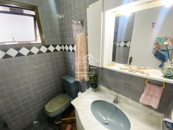 Imagem Apartamento de Alto Padrão à Venda em Guarujá-SP, Pitangueiras: 2 Quartos, 1 Suíte, 2 Salas, 3 Banheiros, 2 Vagas, 100m².