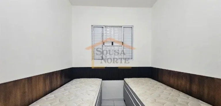 Imagem Apartamento 2 dormitórios, mobiliado e equipado, sendo 1 dos dormitórios com cama de casal e armá...