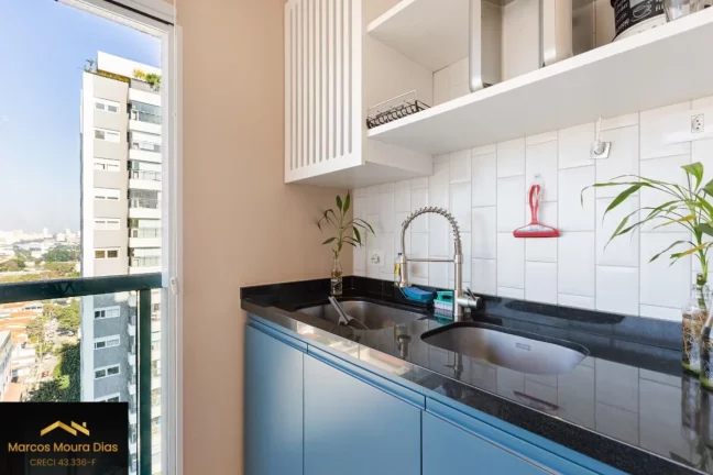 Imagem Apartamento Mobiliado à venda com 1 dormitório e 1 vaga na Vila Leopoldina - Portaria 24 hs, Edifício com Lazer e Gerador