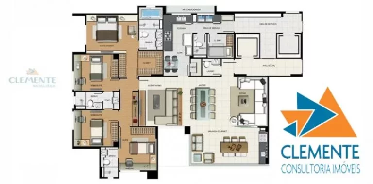 Imagem Apto 4 qtos 3 vagas, 162 m2 Gutierrez, Belo Hte - MG
