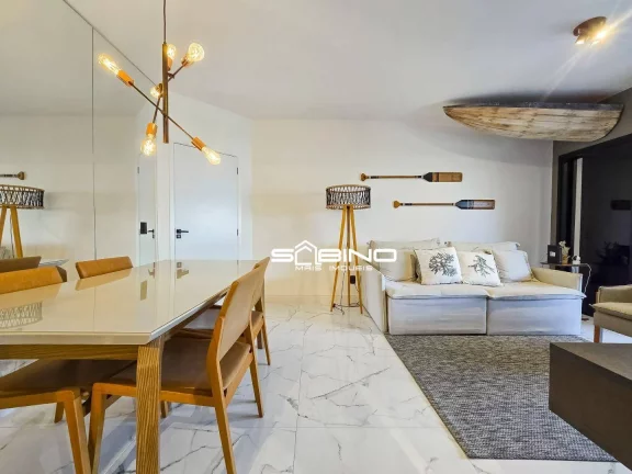 Imagem Apartamento à venda, 3 dormitórios 1 suíte 94m² de área útil, 2 vagas – Riviera de São Lourenço.