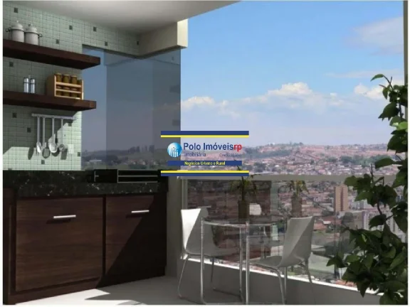 Imagem Apartamento 80,94m R$ 410.000 Vila Tibério, 2 quartos sendo 1 suíte, varanda gourmet, 2 vagas, rico em armários - Ribeirão Preto