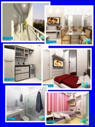 Imagem Aluguel de Apartamento na Vila João Ramalho, 2 Quartos, 1 Banheiro, 1 Vaga de Garagem - Condomínio Realizza Santo André