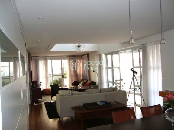 Imagem Cobertura duplex para locação na Vila Mariana com vista espetacular - Área: 320m² - Living para ...